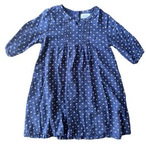 Old Navy Girls Blue 3/4 Sleeve Dress | 5T